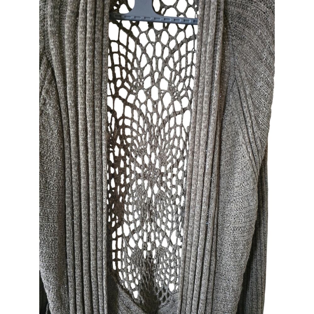 Fever Women's Long Sleeve Soft Knit Olive Sweater Cover Size XL - Picture 3 of 5